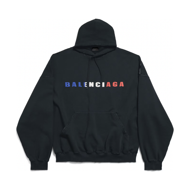 Balenciaga International Hoodie Faded Black