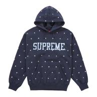 Supreme Stars Studded Hooded Sweatshirt Navy