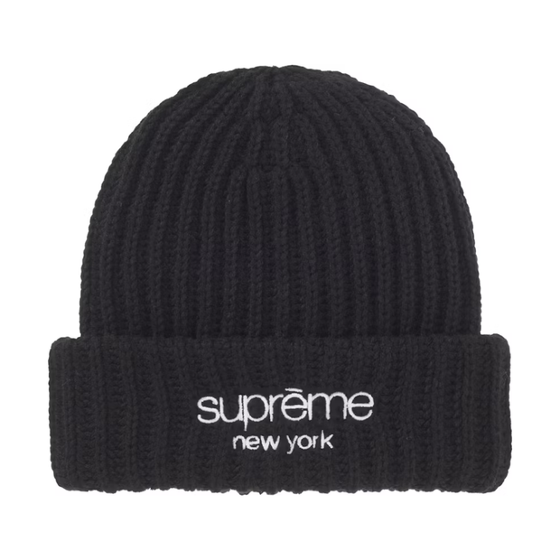 Supreme Chunky Rib Classic Logo Beanie