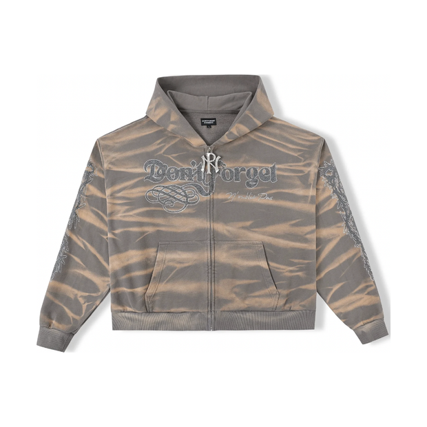 N'oublie Pas Sand Viper Zip Up Hoodie