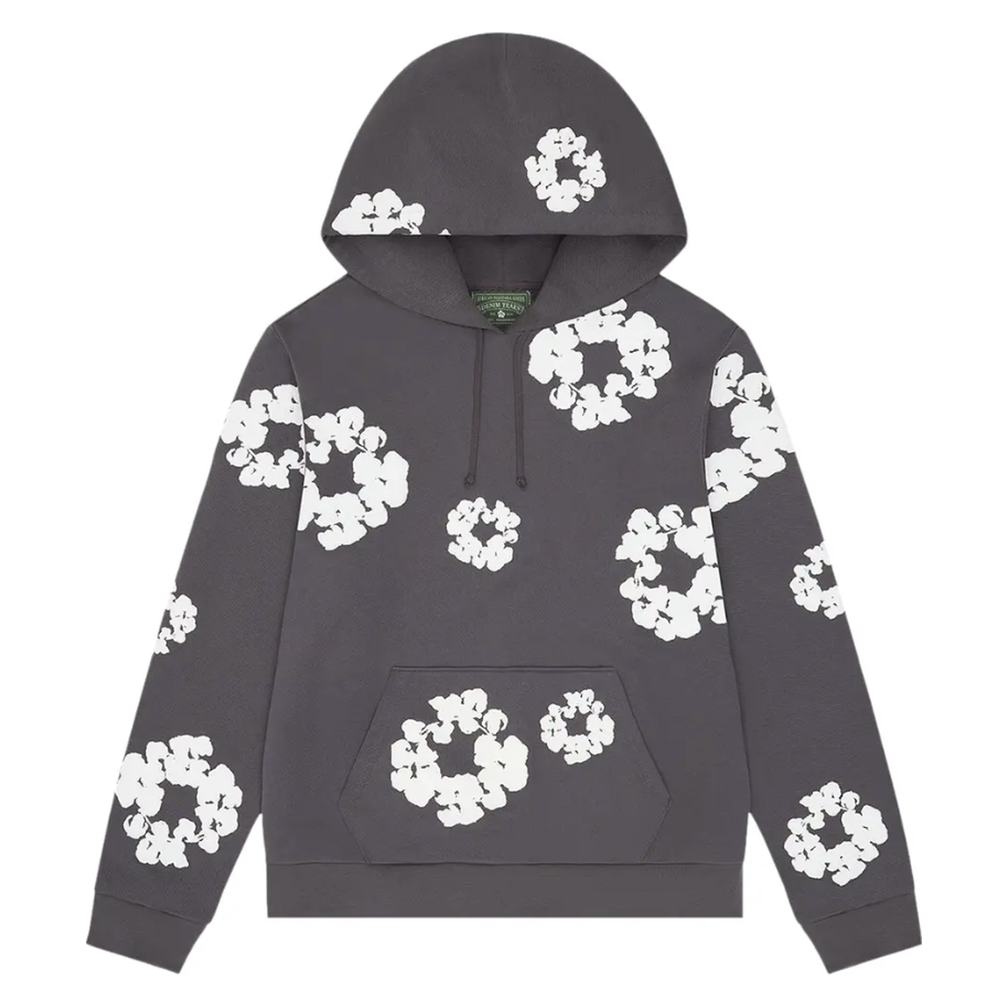 Denim Tears Cotton Wreath Hoodie Charcoal