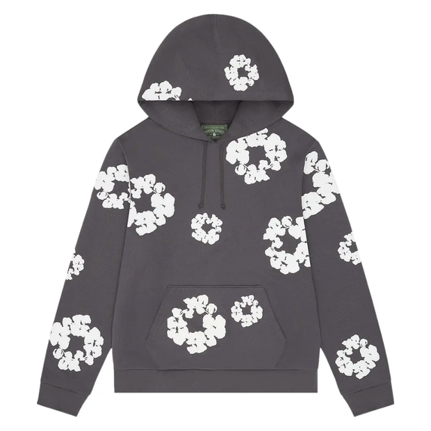 Denim Tears Cotton Wreath Hoodie Charcoal