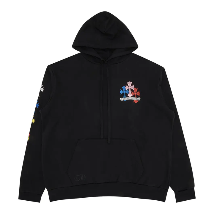 Chrome Hearts Multi Color Cross Hoodie Black