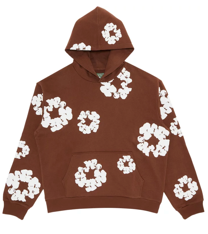 Denim Tears Cotton Wreath Hoodie Brown