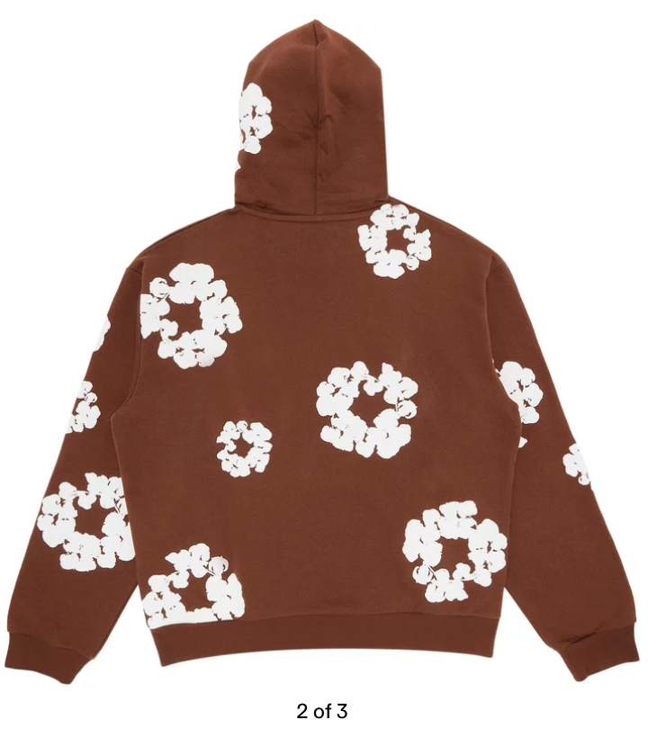 Denim Tears Cotton Wreath Hoodie Brown