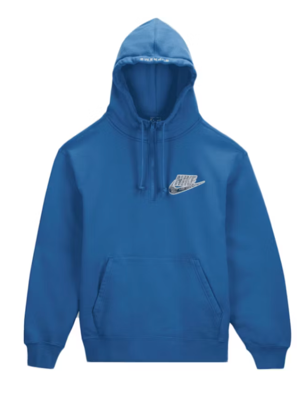 Nike x Supreme Half Zip Hoodie Blue