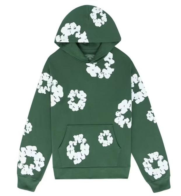 Denim Tears Cotton Wreath Hoodie Green
