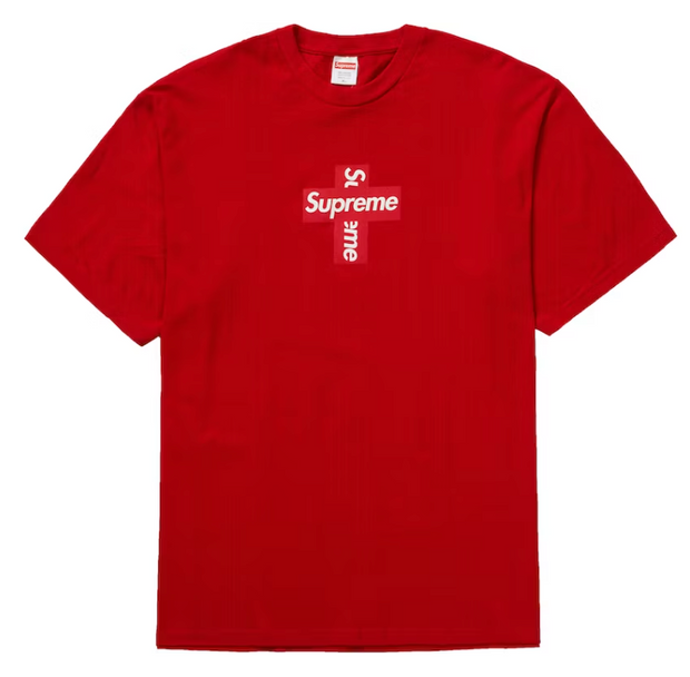 Supreme Cross Box Logo Tee Red