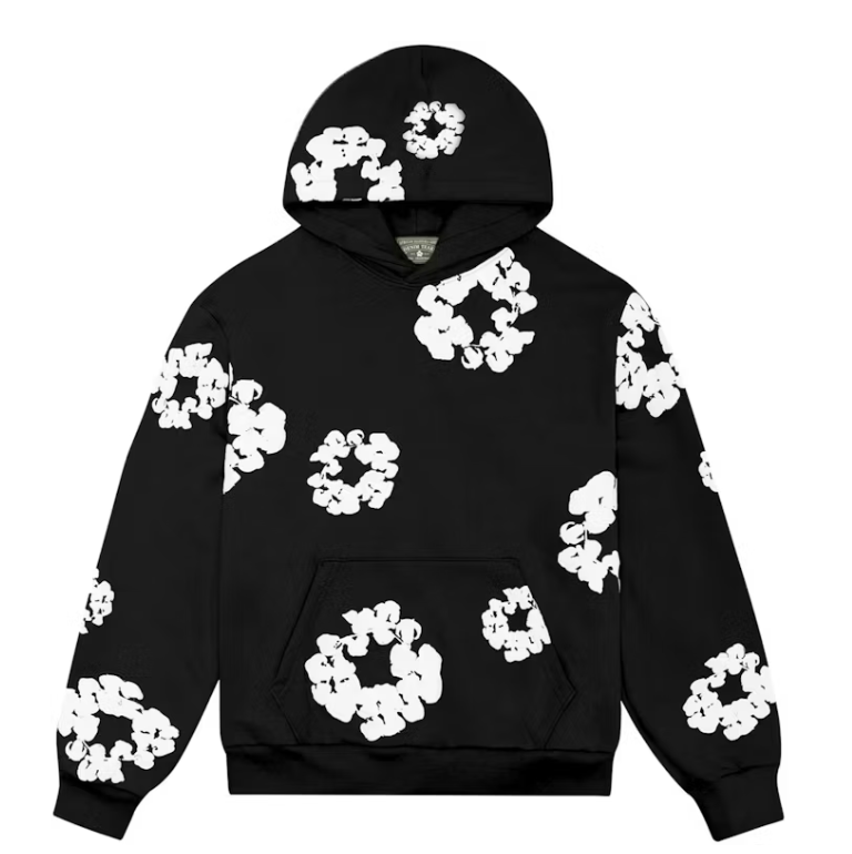 Denim Tears The Cotton Wreath Hoodie Black