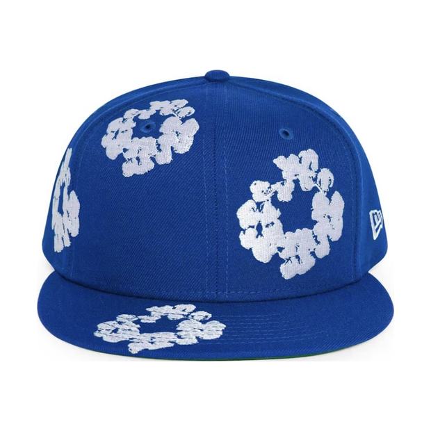 Denim Tears New Era Cotton Wreath 59/50 Cap Royal Blue