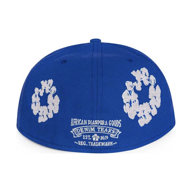 Denim Tears New Era Cotton Wreath 59/50 Cap Royal Blue
