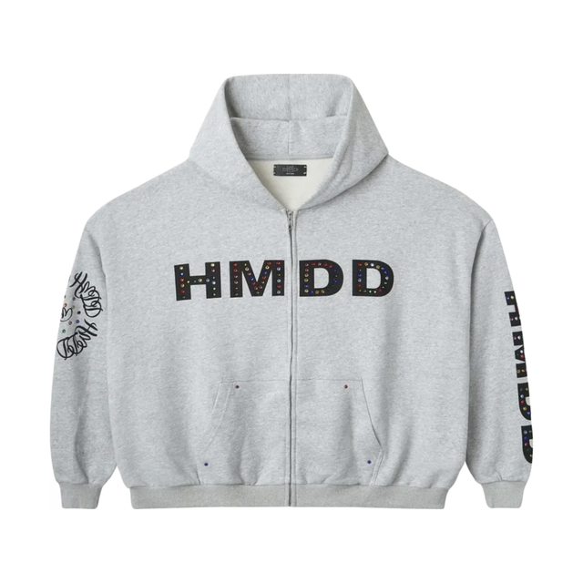 HMDD Crystal Zip Up (Green Bean)