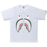 Bape 1st Line White Camo Shark Tee