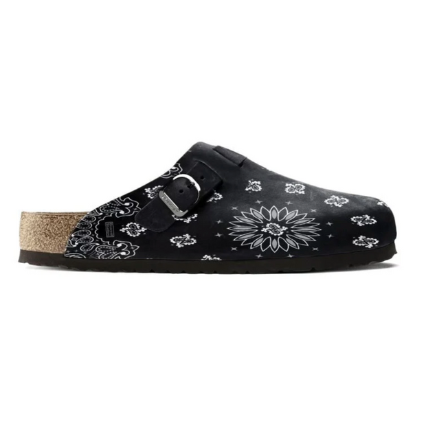 Black Paisley Clogs Bravest Studio