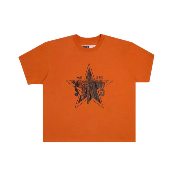 Sp5der Big Star Red Orange Tee