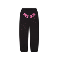 SP5DER Angel Number Sweatpants Black