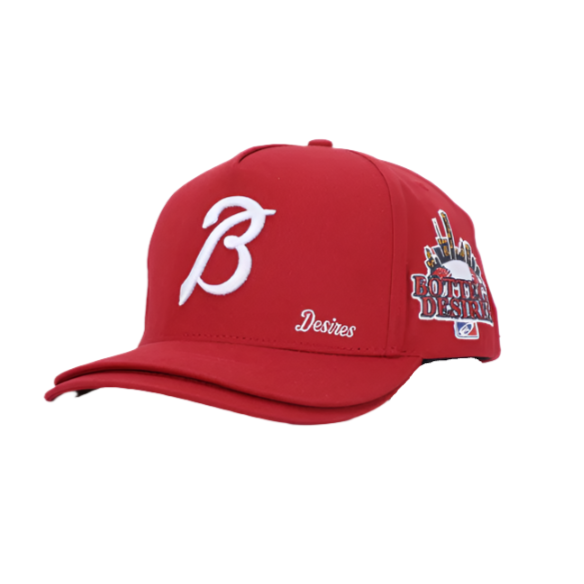 Bottega Desires Double Brim Hat Red