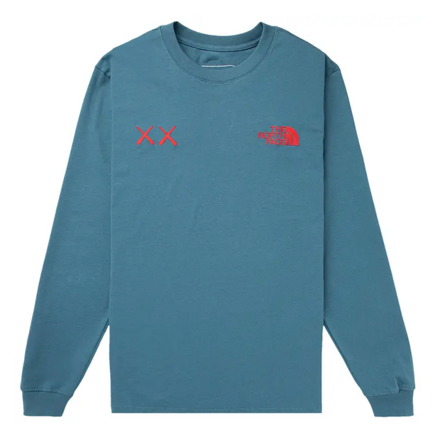 North Face XX KAWS L/S Mallard Blue