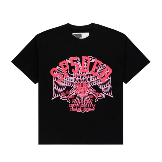 SP5DER Cross Country Slub Tee Black
