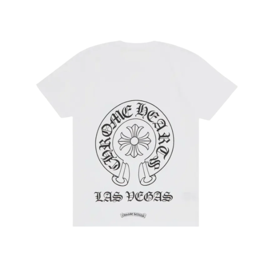 Chrome Hearts Las Vegas Horseshoe Pocket Tee White