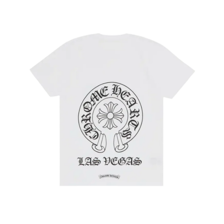 Chrome Hearts Las Vegas Horseshoe Pocket Tee White