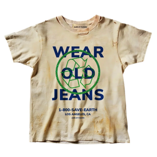 Amis et Fleurs "Old Jeans" Tee