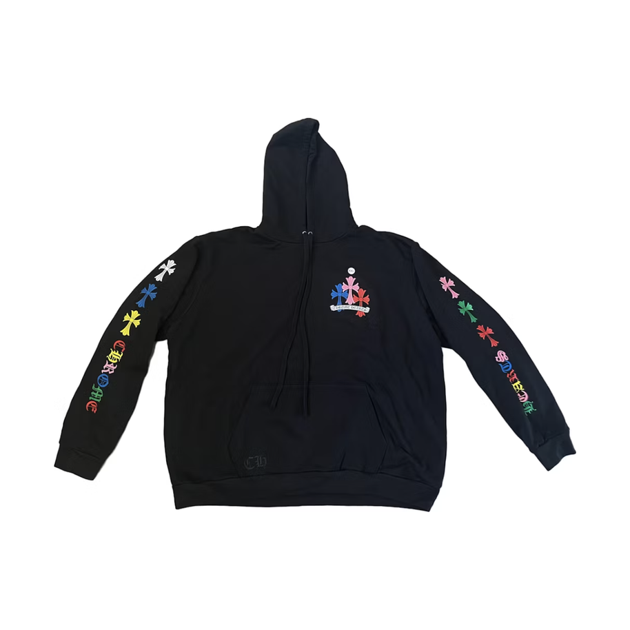 Chrome Hearts Multi Color Cross Hoodie Black (PREOWNED)