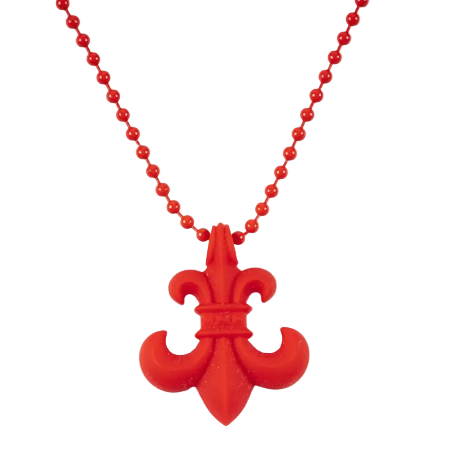 Chrome Hearts BS Fleur Ball-Chain Pendant Necklace