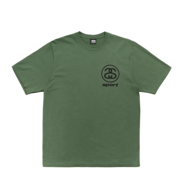Stussy Link Sport Pigment Green Dyed Tee