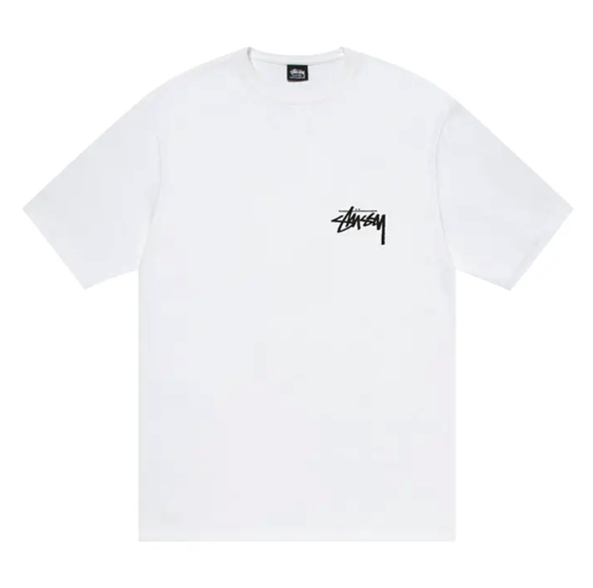 Stussy Burning Stock Tee White
