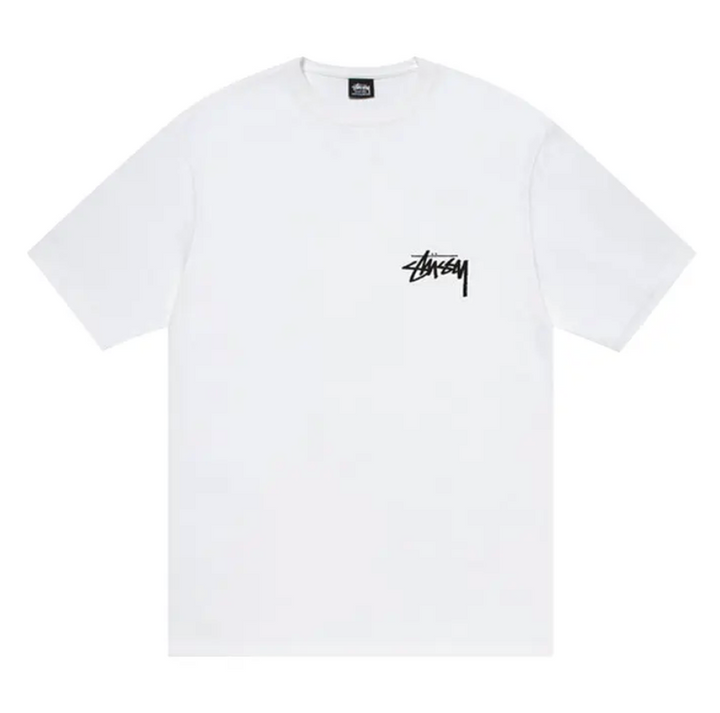 Stussy Burning Stock Tee White