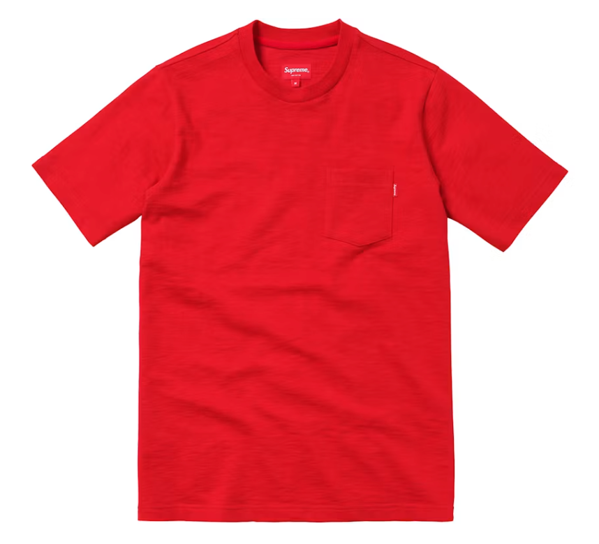 Supreme S/S Pocket Tee Red