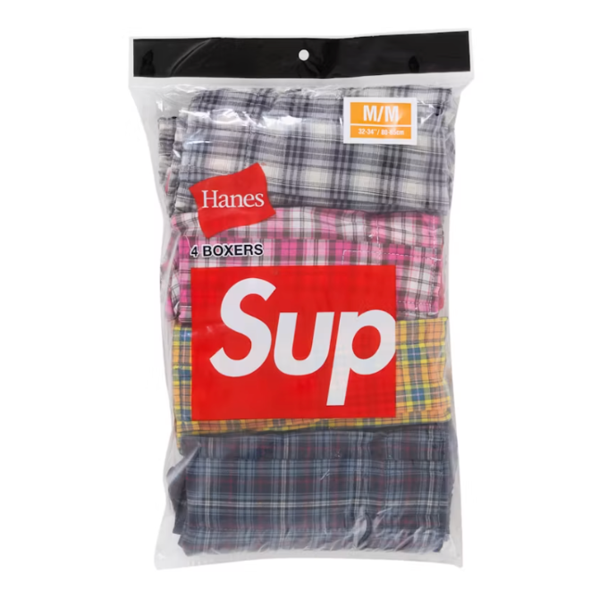 Supreme Hanes Boxers 4 Pack