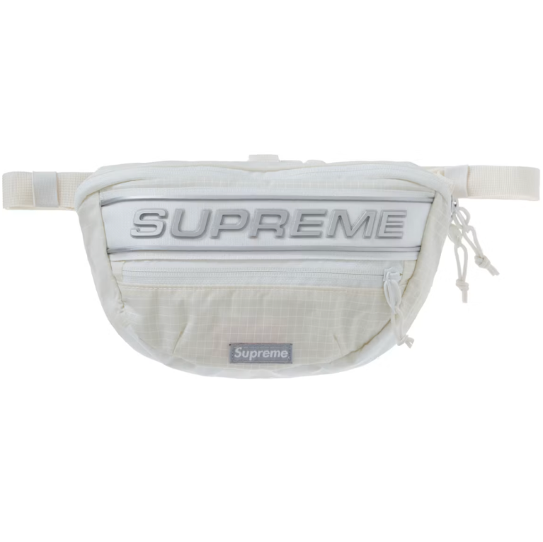 Supreme Logo Waist Bag White