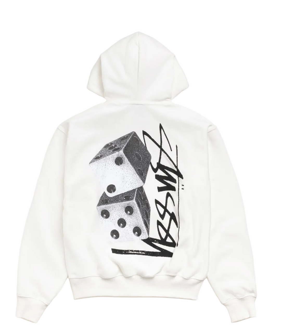 Stussy Tall Dice White Zip Hoodie