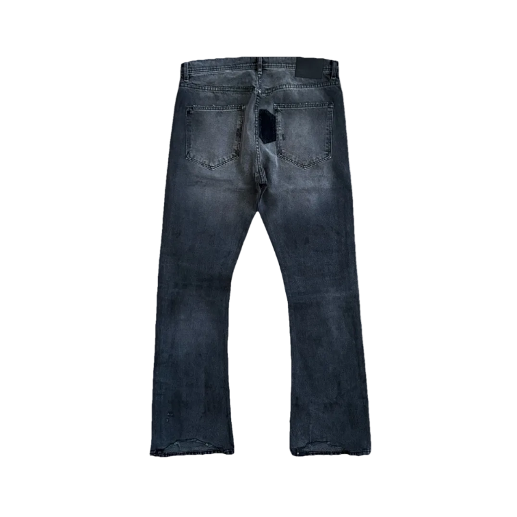 Enfants Riches Deprimes Patch Work Slim Flared Distressed Jeans