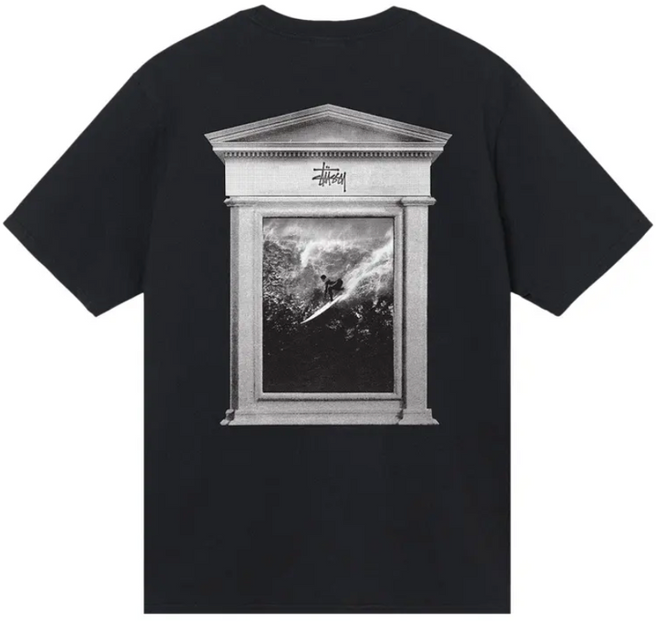 Stussy Surf Tomb Pigment Dyed Tee Black