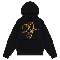 Denim Tears Metallic Gold Script Hoodie