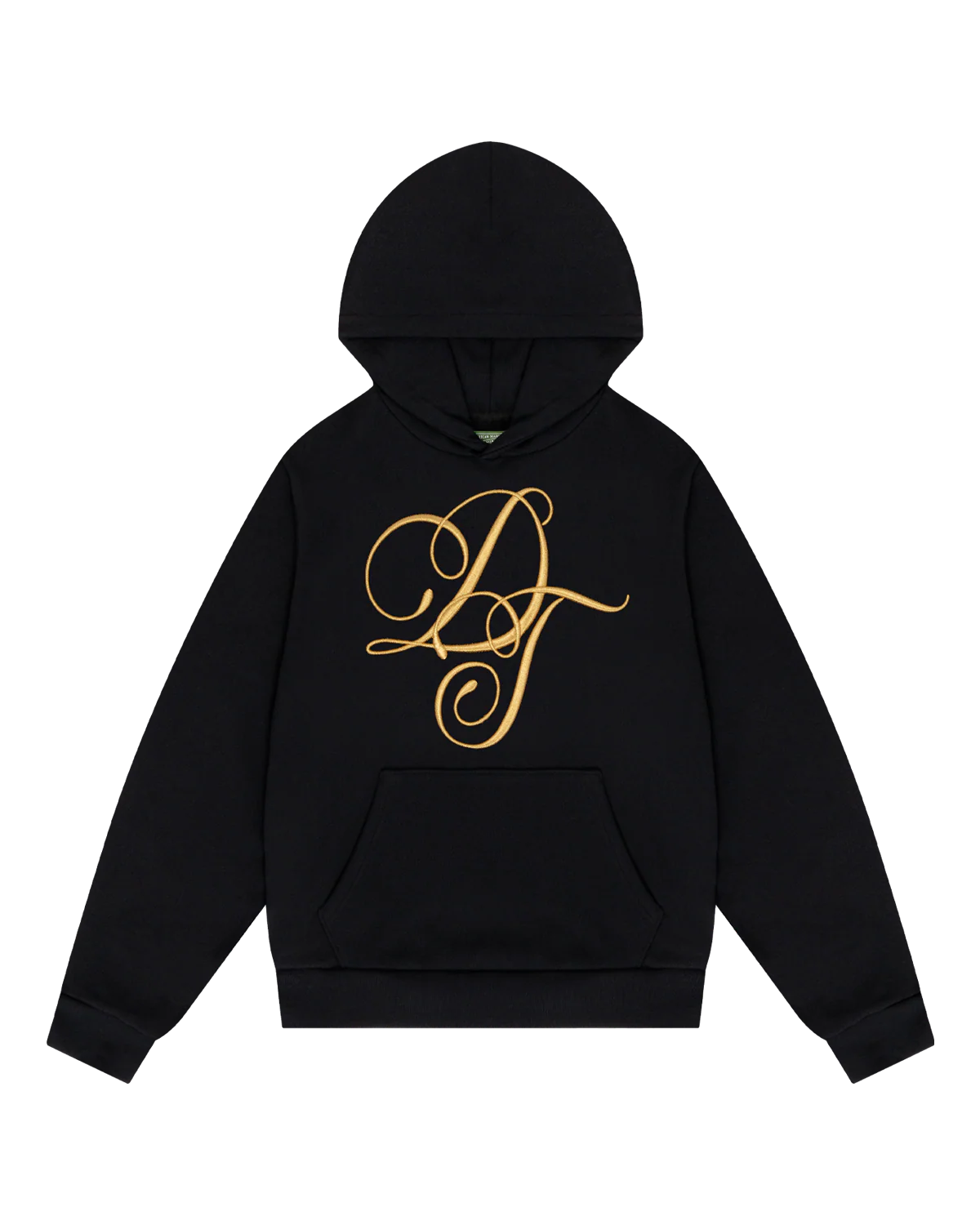 Denim Tears Metallic Gold Script Hoodie