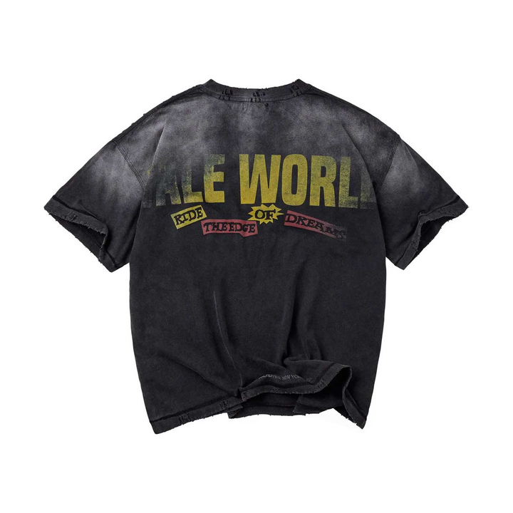 Vale Newspaper Tee Black