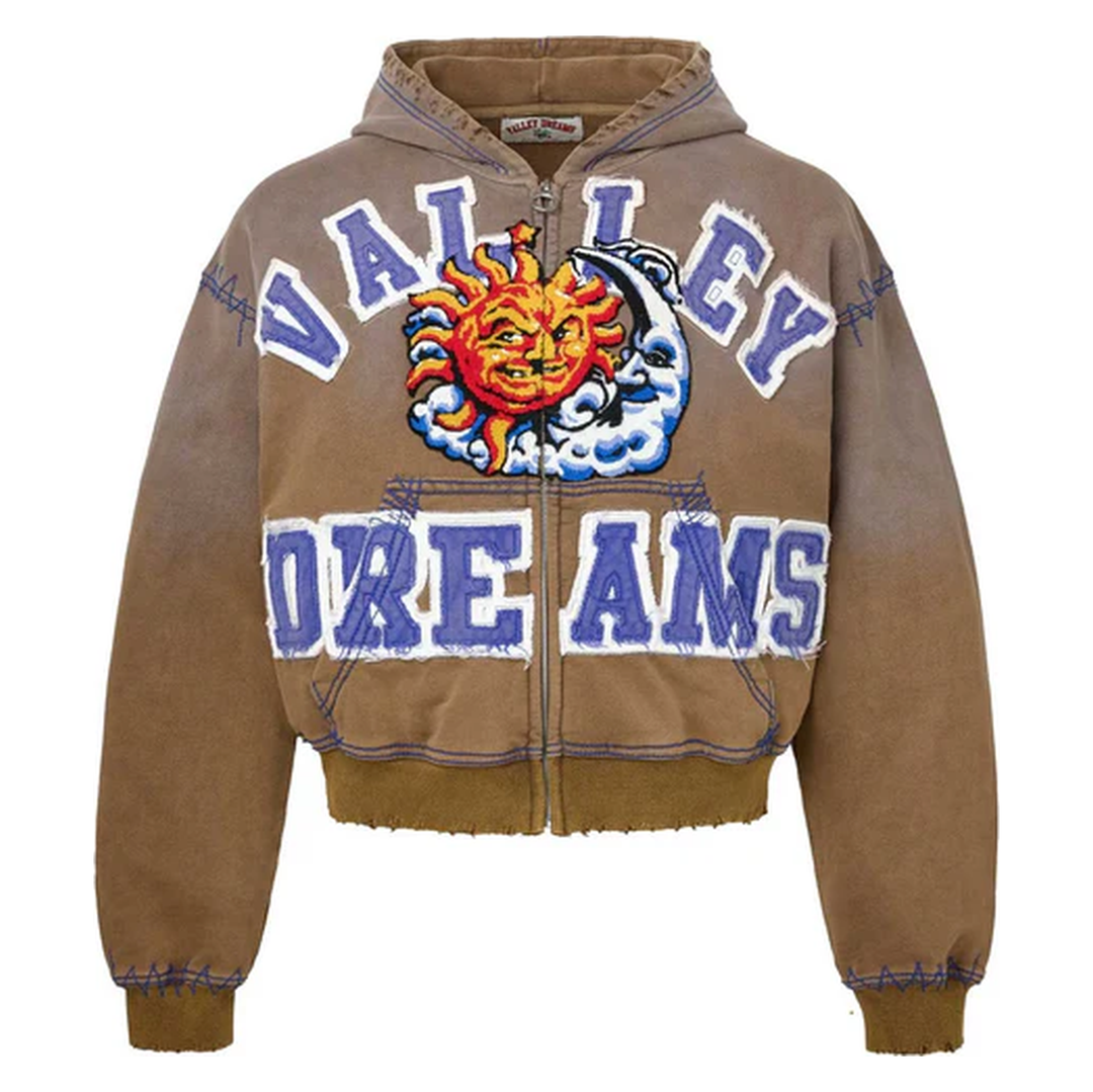 Vale Sunny Zip Up Brown