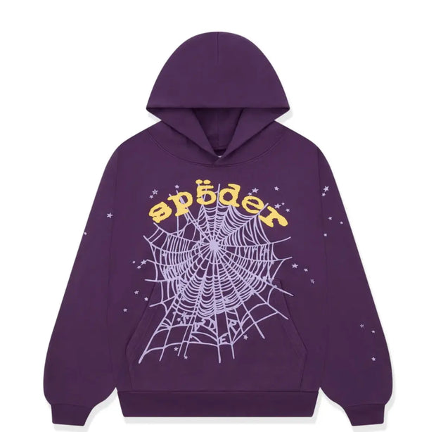 SP5DER OG Web V2 Hoodie Purple