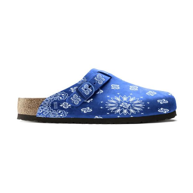 Royal Blue Paisley Clogs Bravest Studio