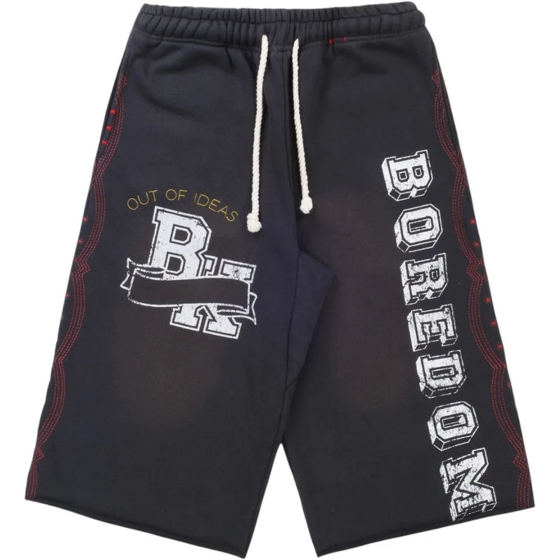 Boredom Kills Brown Collegiate Shorts