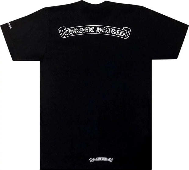 Chrome Hearts Scroll Logo Pocket Tee Black