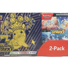 2025 Scarlet & Violet Surging Sparks ETB & Booster Bundle 2Pack