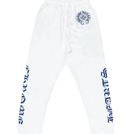 Chrome Hearts White/Blue Horseshoe Sweats