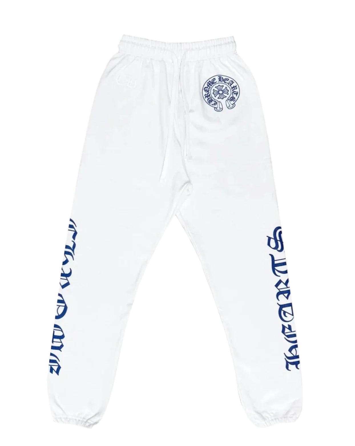 Chrome Hearts White/Blue Horseshoe Sweats