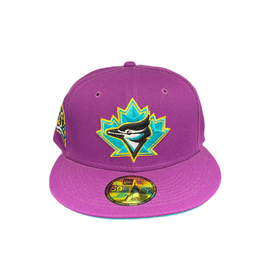 Toronto Blue Jays 25th Anniversary Patch Purple Turquoise Fitted