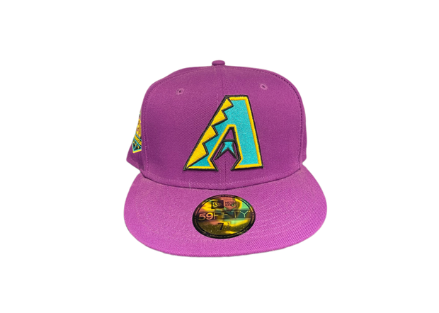 Arizona Diamond Backs 20th Anniversary Patch Purple Turquoise Fitted